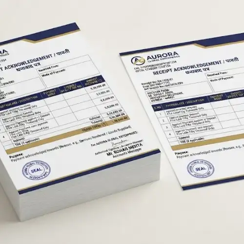 receipt acknowledgement letterhead a4