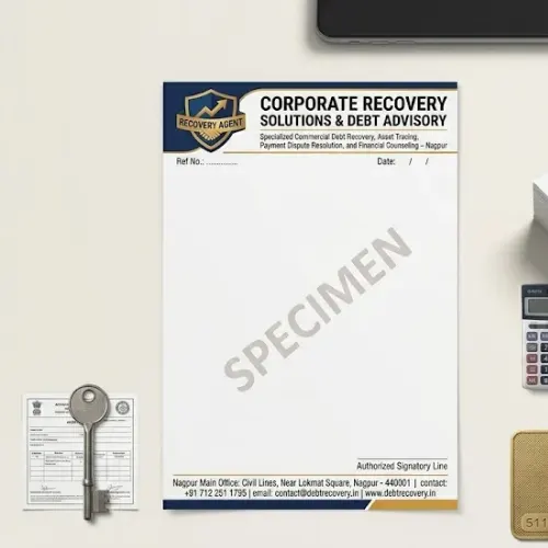 recovery agent letterhead a4 print