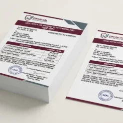 recovery notice letterhead a4 100