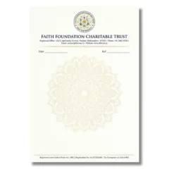 religious trust letterhead a4 250