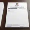 rotaract club letterhead a4 print