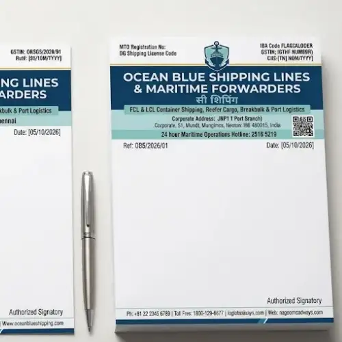 sea shipping agent letterhead a4