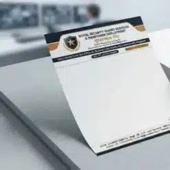 security guard company letterhead a4