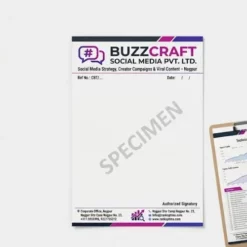 social media agency letterhead a4
