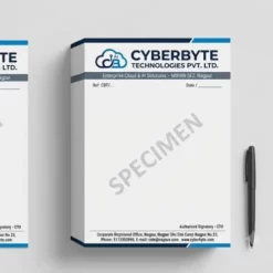 software company letterhead a4 print
