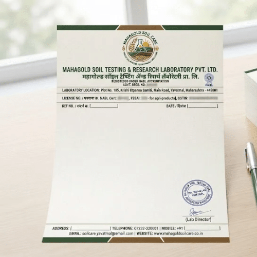 soil testing laboratory letterhead a4