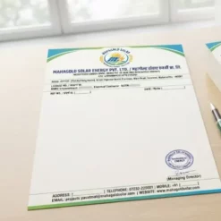 solar panel installer letterhead a4