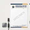 solar panel manufacturer letterhead a4
