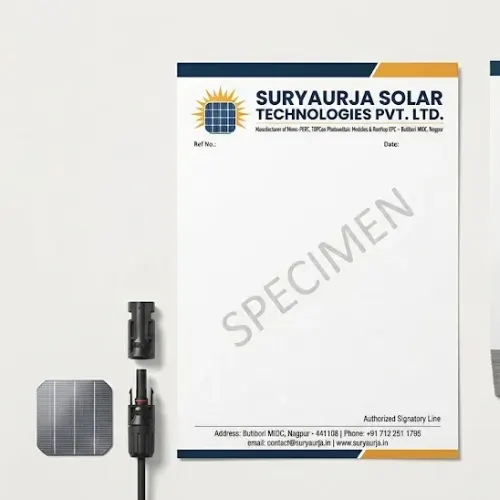 solar panel manufacturer letterhead a4