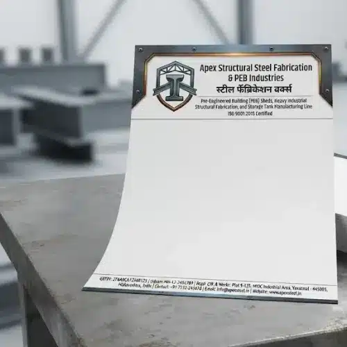 steel fabrication letterhead a4