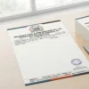 steel iron supplier letterhead a4