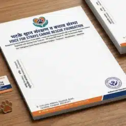 stray dog rescue letterhead a4 print
