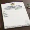 student council letterhead a4 print