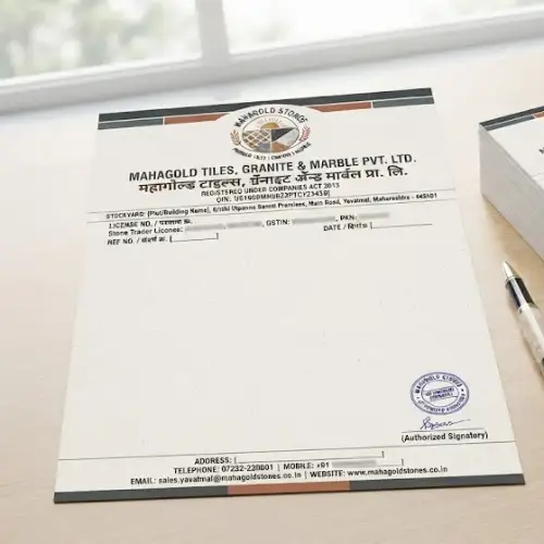 tiles granite marble letterhead a4
