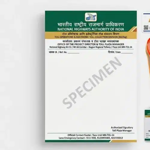 toll plaza management letterhead a4
