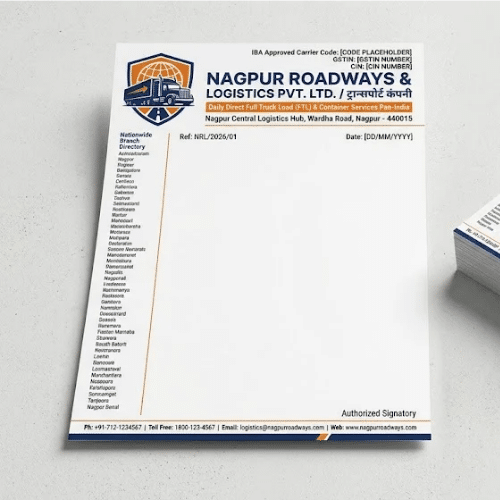 transport company letterhead a4
