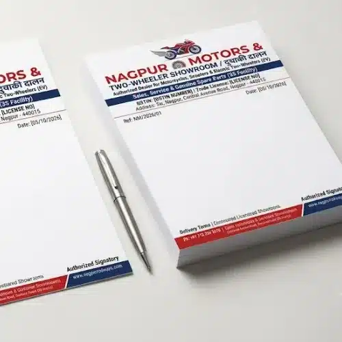 two wheeler dealer letterhead a4
