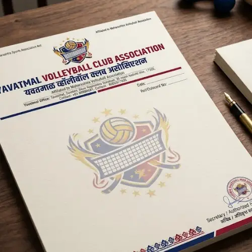 volleyball club letterhead a4 print