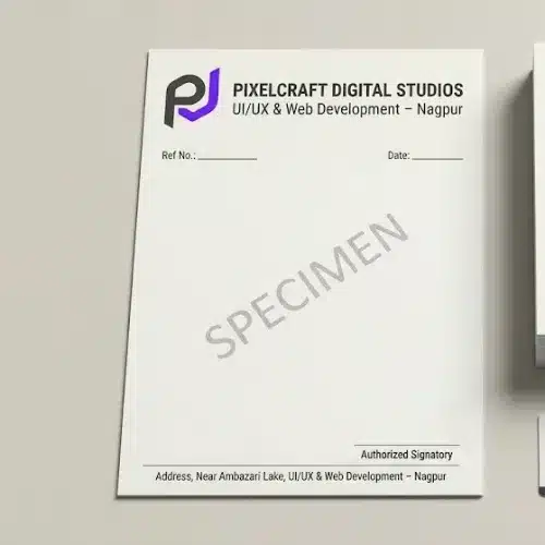 web design agency letterhead a4