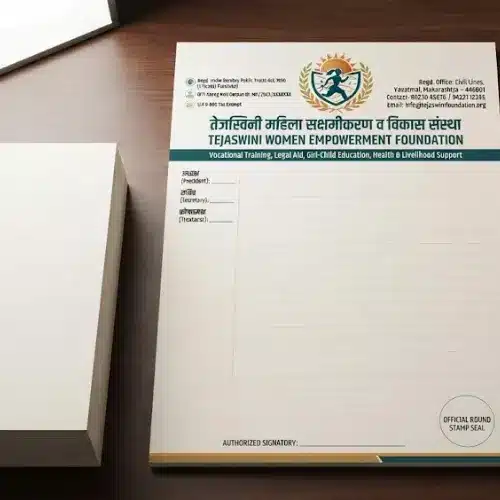 women empowerment ngo letterhead a4