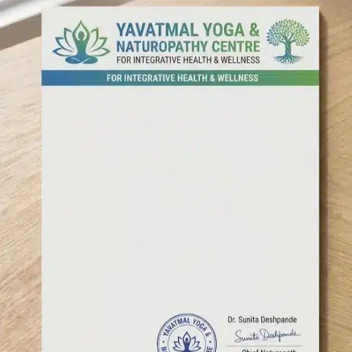 yoga naturopathy centre letterhead a4